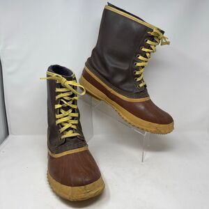 Sorel Kaufman Arctic Pac Men’s Wool Lined Tan Leather Boots 11